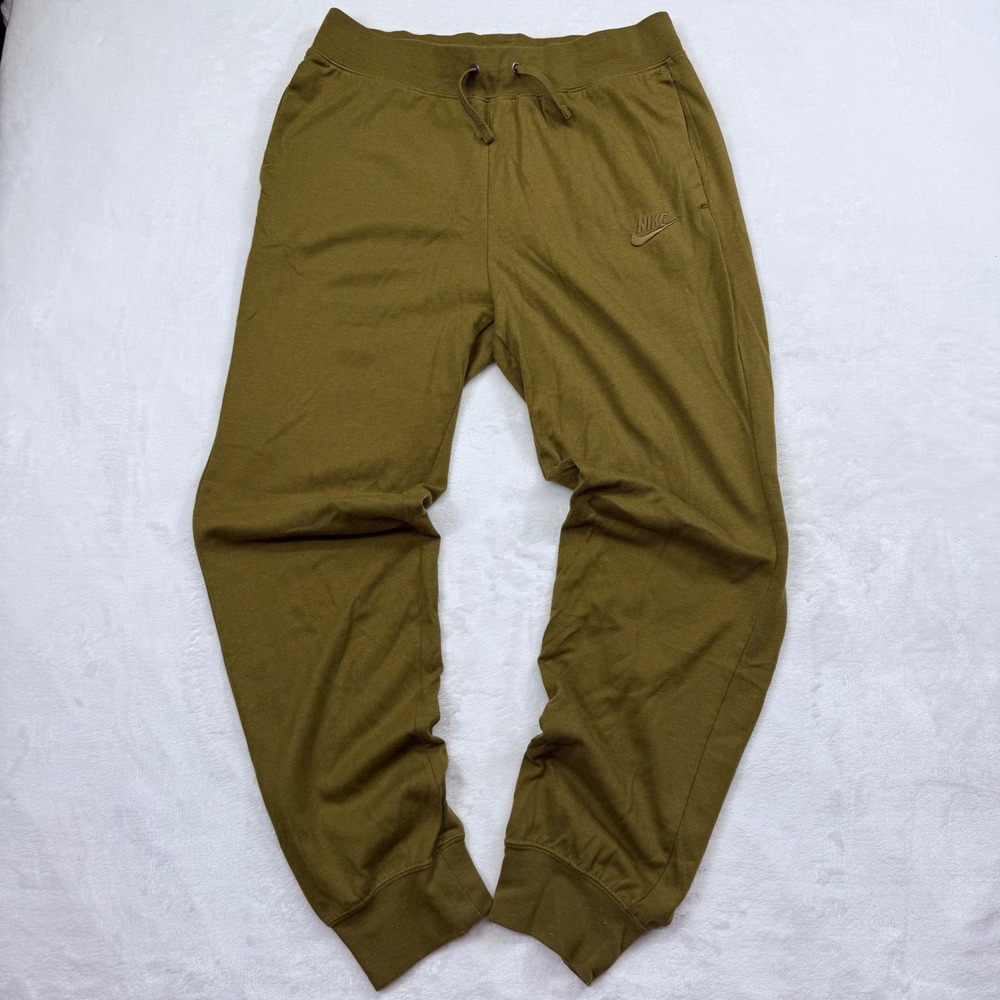 Nike Sportswear Essential Womens Small Joggers Olive Green Comfort wear Athletic